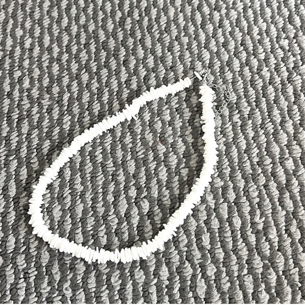 White Puka Shell Necklace Hawaiian